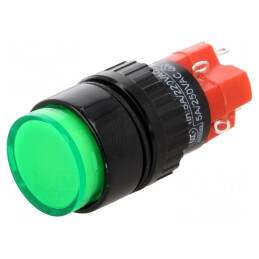 Comutator acționat prin apăsare 2 poziții SPDT 3A 220VAC | Electronic-mag.ro | Componente Electronice
