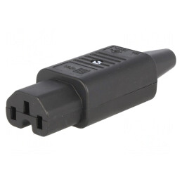 Conector Alimentare AC IEC 60320 10A 250V Drept | Electronic-mag.ro | Componente Electronice