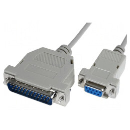 Cablu D-Sub 25pin la 9pin 3m