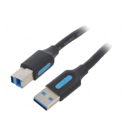 Cablu USB 3.0 A-B Nichelat 1.5m Negru