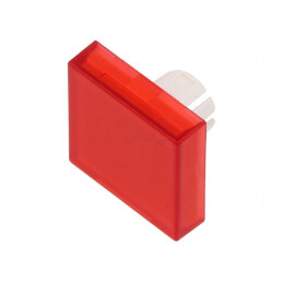 Lentilă Buton 22mm Roșie Transparentă din Plastic | Electronic-mag.ro | Componente Electronice