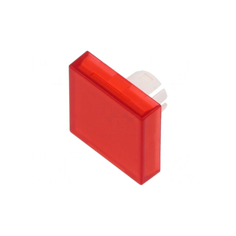Lentilă Buton 22mm Roșie Transparentă din Plastic | Electronic-mag.ro | Componente Electronice