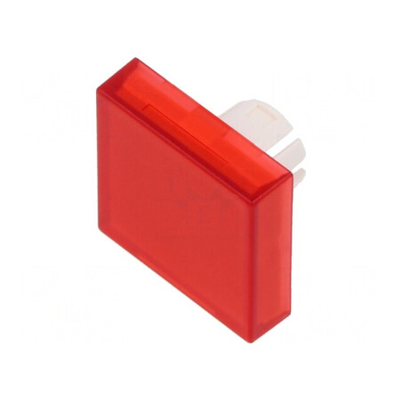Lentilă Buton 22mm Roșie Transparentă din Plastic | Electronic-mag.ro | Componente Electronice