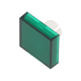 Lentilă Transparentă Verde pentru Buton 22mm | Electronic-mag.ro | Componente Electronice