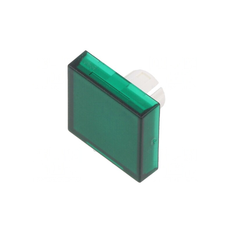 Lentilă Transparentă Verde pentru Buton 22mm | Electronic-mag.ro | Componente Electronice