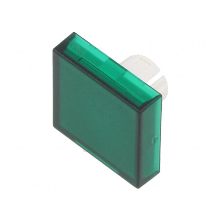 Lentilă Transparentă Verde pentru Buton 22mm | Electronic-mag.ro | Componente Electronice