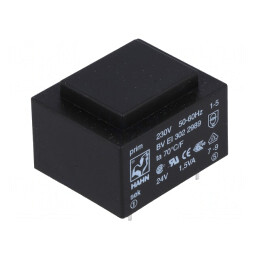 Transformator Încapsulat 1,5VA 230V-24V PCB | Electronic-mag.ro | Componente Electronice