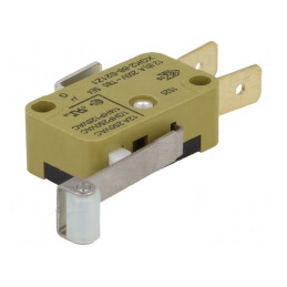 Microîntrerupător SNAP ACTION 12A/250VAC cu manetă și rolă | Electronic-mag.ro | Componente Electronice