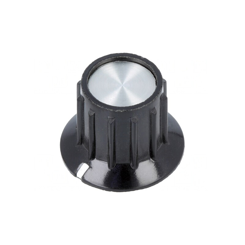 Buton rotativ cu flanșă plastic negru 6,35mm 14,7x15mm | Electronic-mag.ro | Componente Electronice Buton rotativ cu flanșă plastic negru 6,35mm 14,7x15mm | Electronic-mag.ro | Componente Electronice