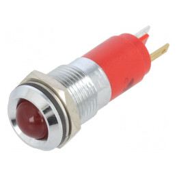 Lampă LED Control Roșie 24VDC Ø14mm | Electronic-mag.ro | Componente Electronice