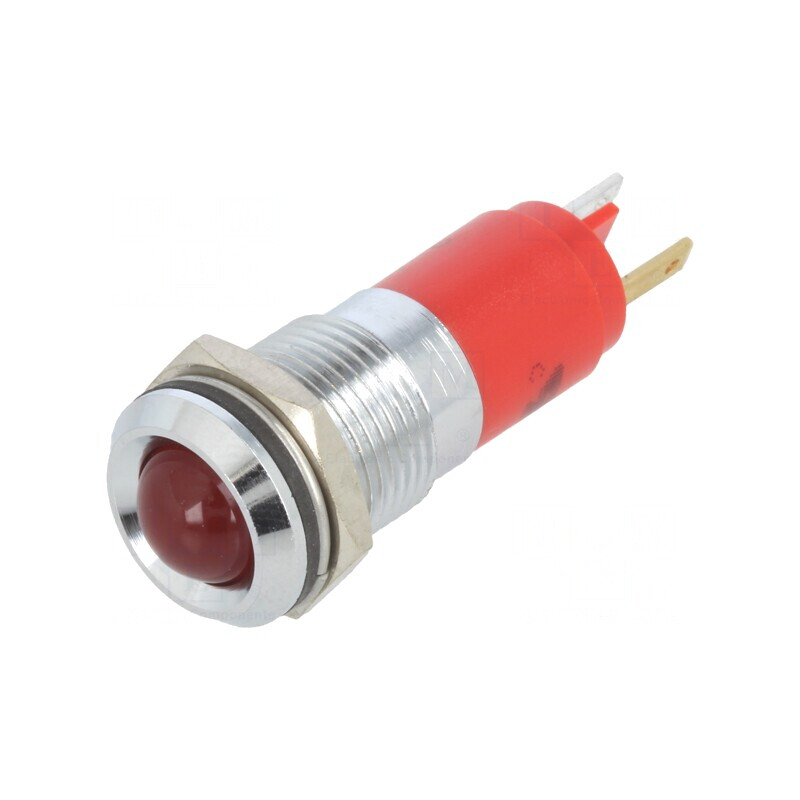 Lampă LED Control Roșie 24VDC Ø14mm | Electronic-mag.ro | Componente Electronice