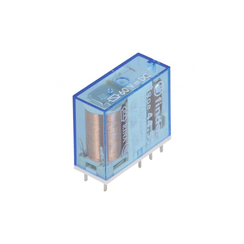 Releu Electromagnetic DPDT 60VDC 6A | Electronic-mag.ro | Componente Electronice