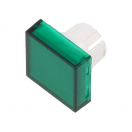 Lentilă Transparentă Verde pentru Buton 22mm | Electronic-mag.ro | Componente Electronice