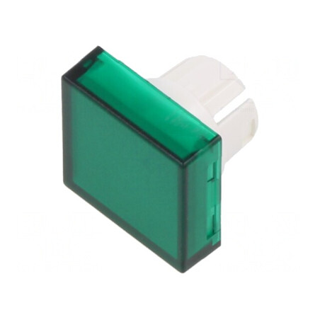 Lentilă Transparentă Verde pentru Buton 22mm | Electronic-mag.ro | Componente Electronice
