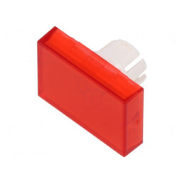 Lentilă Buton 22mm Roșu Transparent Plastic | Electronic-mag.ro | Componente Electronice