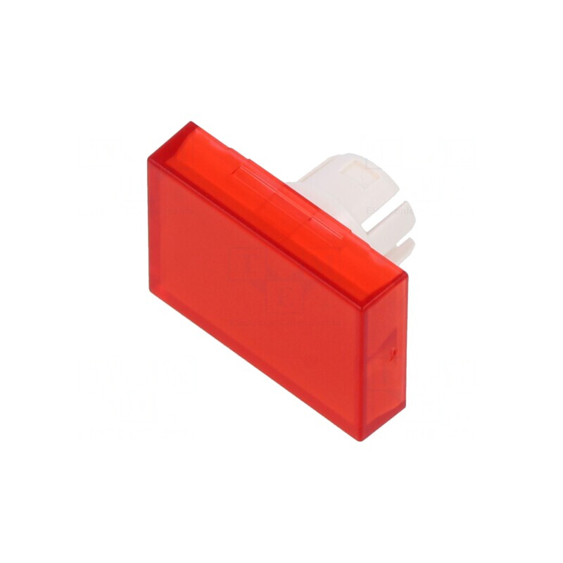 Lentilă Buton 22mm Roșu Transparent Plastic | Electronic-mag.ro | Componente Electronice