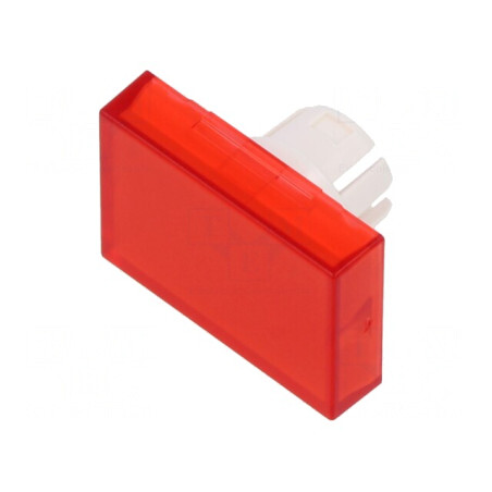 Lentilă Buton 22mm Roșu Transparent Plastic | Electronic-mag.ro | Componente Electronice