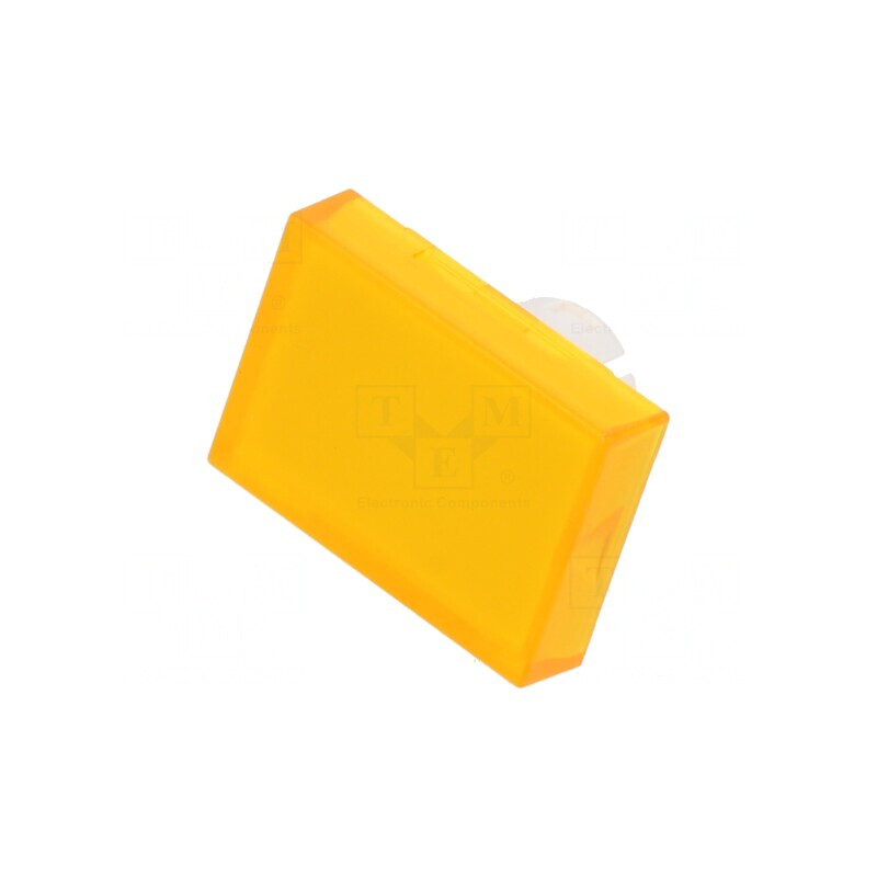 Lentilă Transparentă și Galbenă pentru Buton 22mm | Electronic-mag.ro | Componente Electronice