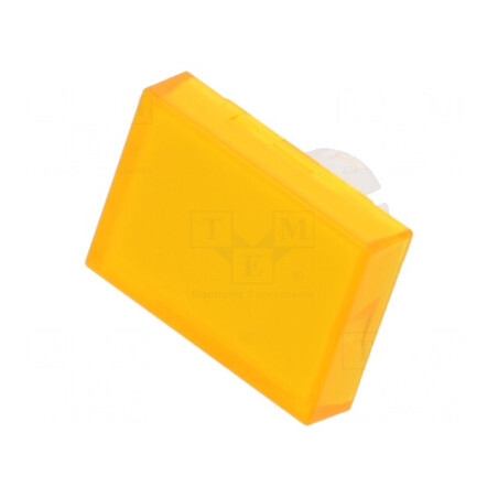 Lentilă Transparentă și Galbenă pentru Buton 22mm | Electronic-mag.ro | Componente Electronice