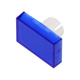 Lentilă Buton 22mm Albastră Transparentă Plastic | Electronic-mag.ro | Componente Electronice