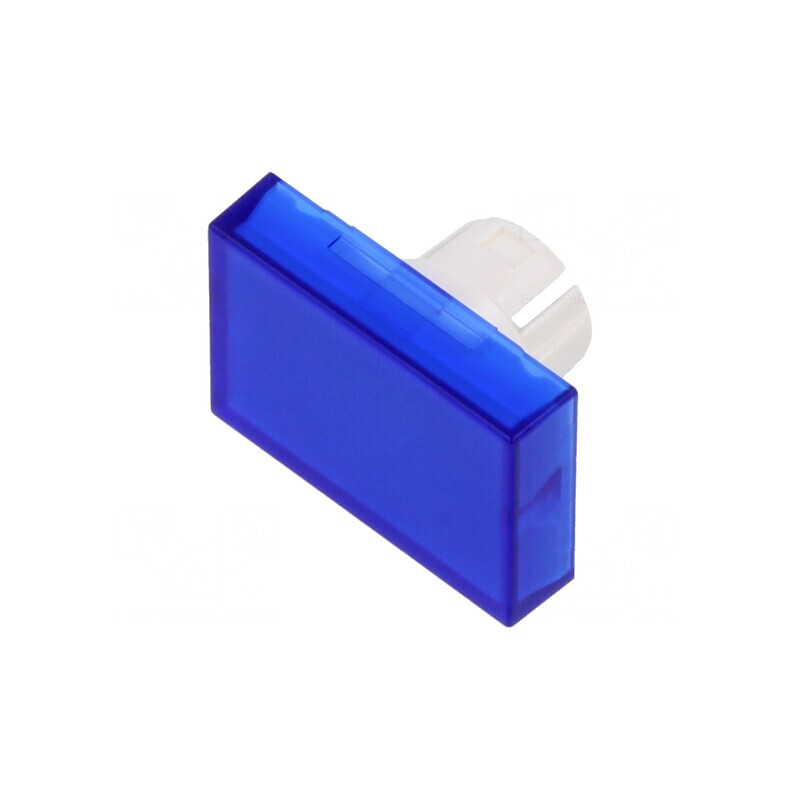 Lentilă Buton 22mm Albastră Transparentă Plastic | Electronic-mag.ro | Componente Electronice