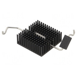 Radiator extrudat BGA FPGA negru 27mm x 27mm | Electronic-mag.ro | Componente Electronice