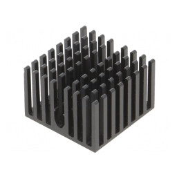 Radiator extrudat cu aripioare BGA FPGA negru 27x27mm | Electronic-mag.ro | Componente Electronice