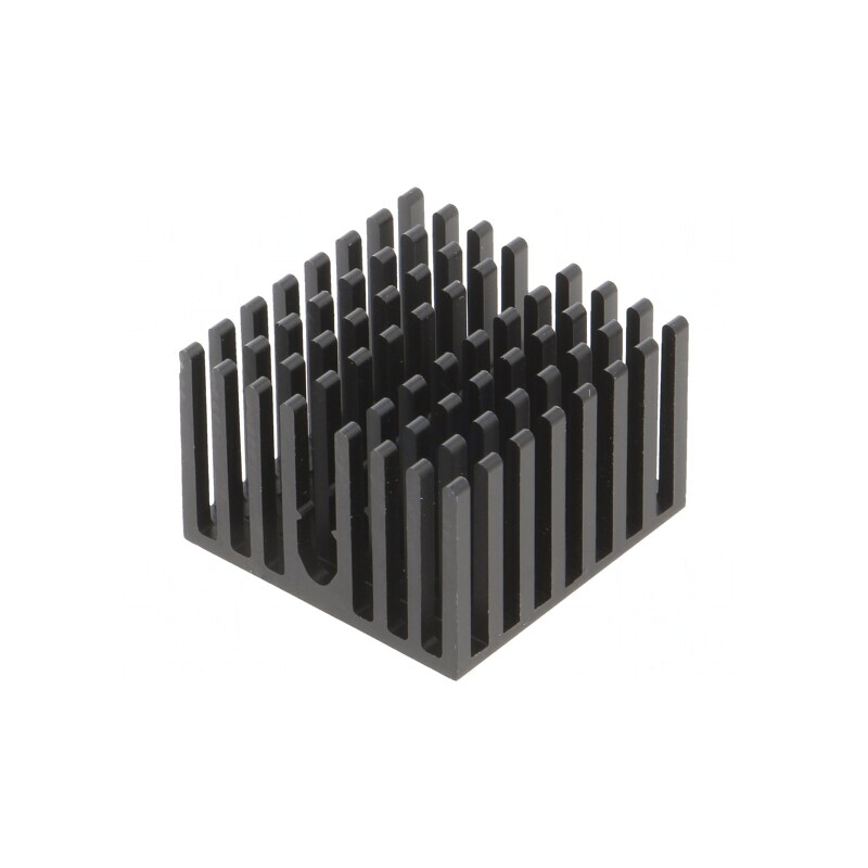 Radiator extrudat cu aripioare BGA FPGA negru 27x27mm | Electronic-mag.ro | Componente Electronice