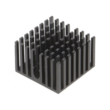 Radiator extrudat cu aripioare BGA FPGA negru 27x27mm | Electronic-mag.ro | Componente Electronice