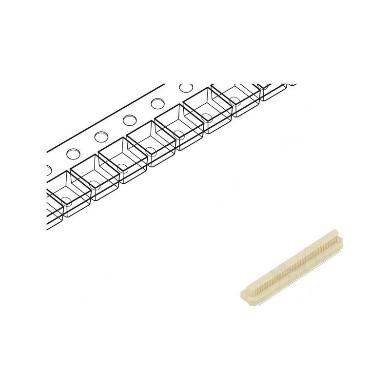 Conector PCB-PCB Tată 100 Pin 0.5mm Vertical SMT | Electronic-mag.ro | Componente Electronice Conector PCB-PCB Tată 100 Pin 0.5mm Vertical SMT | Electronic-mag.ro | Componente Electronice