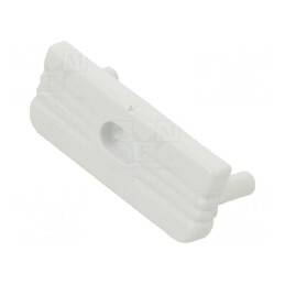 Obturator gri pentru profil LED cu orificiu, set 20 bucăți | Electronic-mag.ro | Componente Electronice