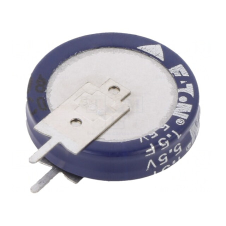 Supercondensator THT 1.5F 5.5V 19x19.7mm | Electronic-mag.ro | Componente Electronice