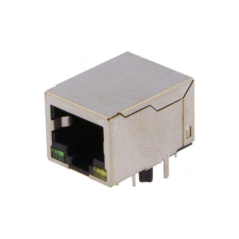 Soclu RJ45 ecranat cu LED 8p8c THT | Electronic-mag.ro | Componente Electronice Soclu RJ45 ecranat cu LED 8p8c THT | Electronic-mag.ro | Componente Electronice