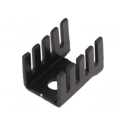 Radiator Extrudat Negru TO220 19x13,2x12,7mm | Electronic-mag.ro | Componente Electronice