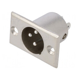 Soclu XLR 3-Pin Montare Panou | Electronic-mag.ro | Componente Electronice