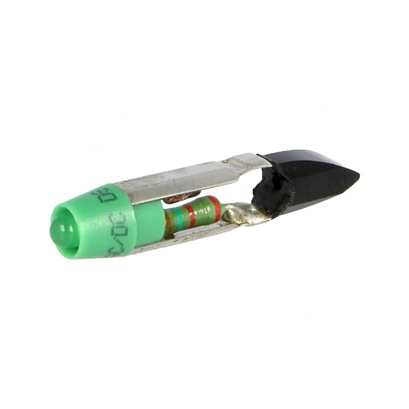 Lampă LED verde 24V T5.5 | Electronic-mag.ro | Componente Electronice