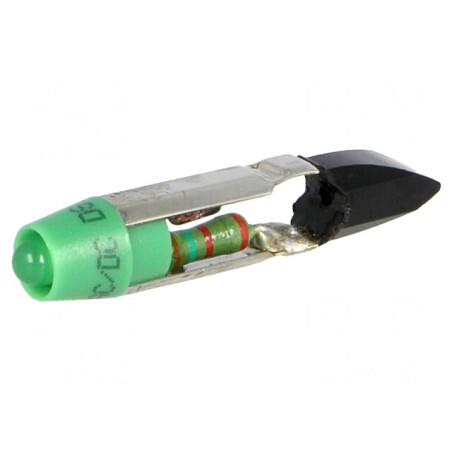 Lampă LED verde 24V T5.5 | Electronic-mag.ro | Componente Electronice