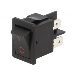 Rocker Switch DPST ON-OFF 10A 250V Negru-Roșu