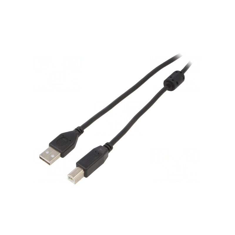Cablu USB 2.0 A-B Aurit 4,5m Negru | Electronic-mag.ro | Componente Electronice Cablu USB 2.0 A-B Aurit 4,5m Negru | Electronic-mag.ro | Componente Electronice