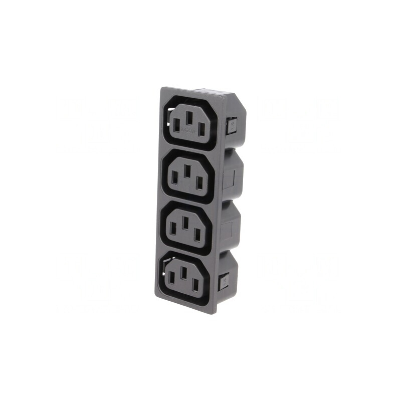 Soclu Mamă Alimentare AC 10A 250V IEC 60320 | Electronic-mag.ro | Componente Electronice