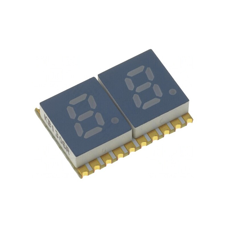 Afișaj LED 7 Segmente 5.08mm 2 Cifre Roșu | Electronic-mag.ro | Componente Electronice