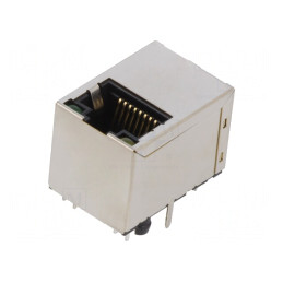 Soclu RJ45 8P8C Ecranat cu LED | Electronic-mag.ro | Componente Electronice
