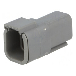 Conector DTM 6 PIN Mufă-Cablu Gri IP68 | Electronic-mag.ro | Componente Electronice