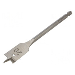 Burghiu Lopată Lemn 20mm 152mm | Electronic-mag.ro | Componente Electronice