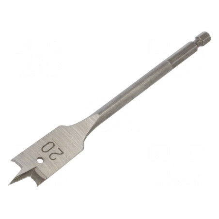 Burghiu Lopată Lemn 20mm 152mm | Electronic-mag.ro | Componente Electronice