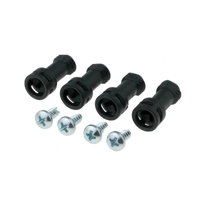 Set șuruburi negre pentru capace 4 buc. | Electronic-mag.ro | Componente Electronice