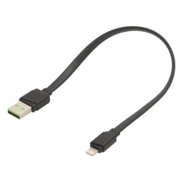 Cablu USB 2.0 cu Conector Apple Lightning 0,25m | Electronic-mag.ro | Componente Electronice