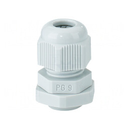 Garnitură Etanșare PG9 Poliamidă Gri IP65 | Electronic-mag.ro | Componente Electronice
