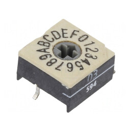 Întrerupător codificare HEX/BCD 16 poziții SMD 100MΩ