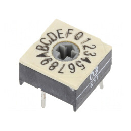 Întrerupător Codificare HEX/BCD 16 Poz THT | Electronic-mag.ro | Componente Electronice